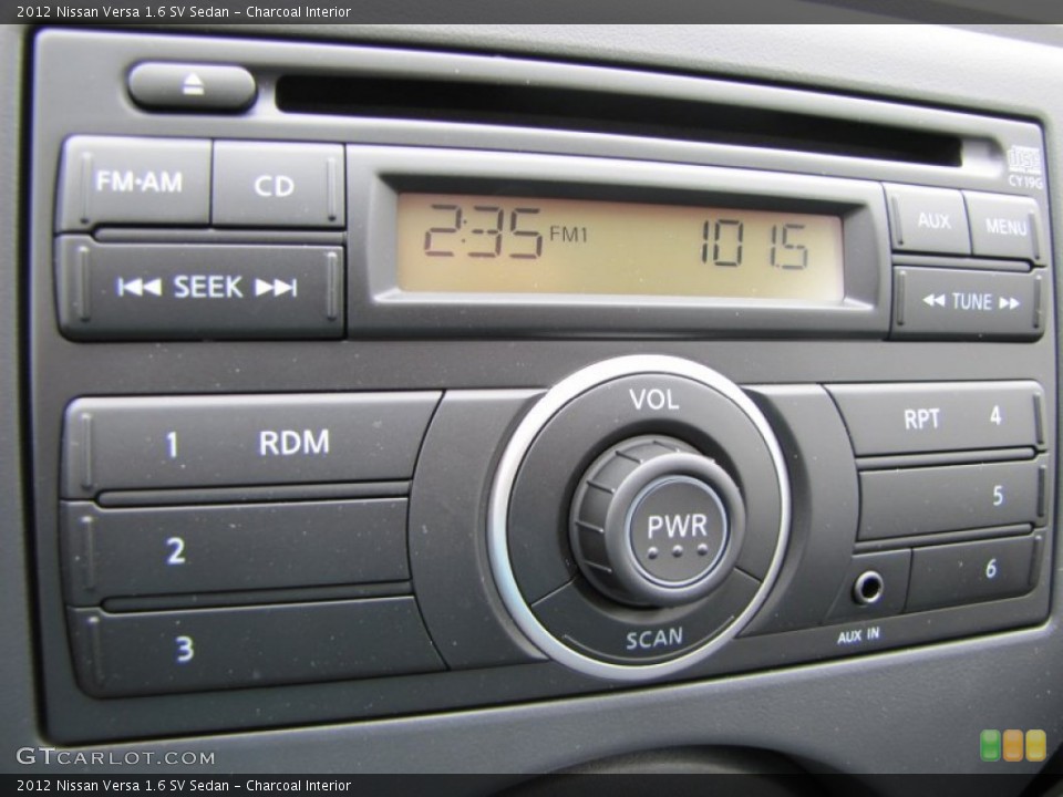 Charcoal Interior Audio System for the 2012 Nissan Versa 1.6 SV Sedan #54666903