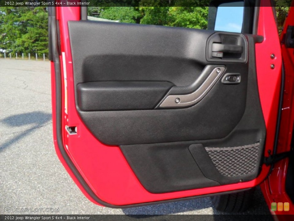 Black Interior Door Panel for the 2012 Jeep Wrangler Sport S 4x4 #54667130