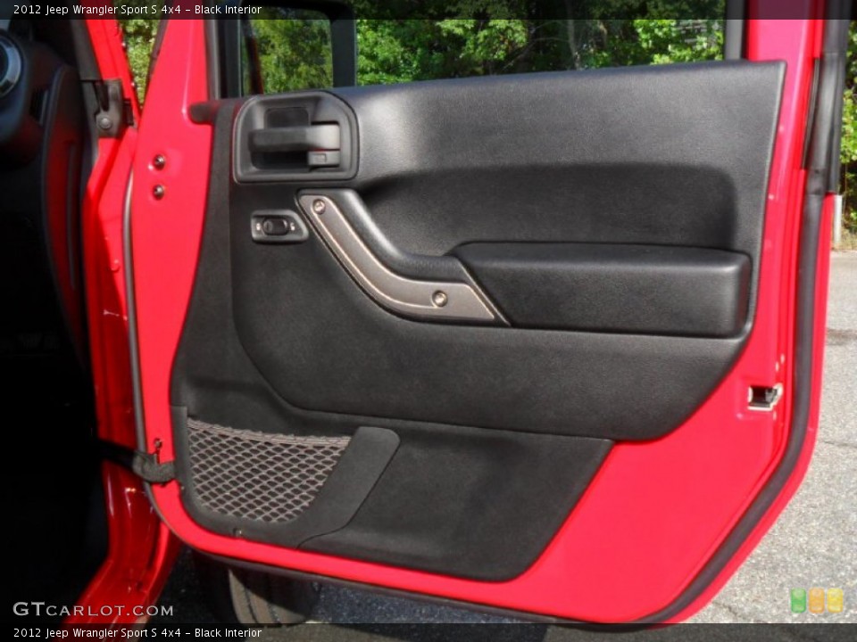 Black Interior Door Panel for the 2012 Jeep Wrangler Sport S 4x4 #54667210