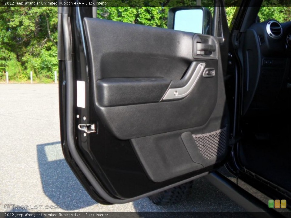 Black Interior Door Panel for the 2012 Jeep Wrangler Unlimited Rubicon 4x4 #54667551