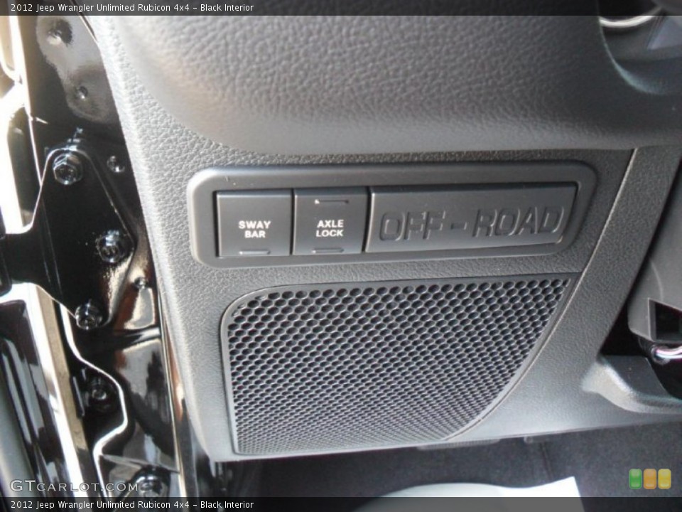 Black Interior Controls for the 2012 Jeep Wrangler Unlimited Rubicon 4x4 #54667560