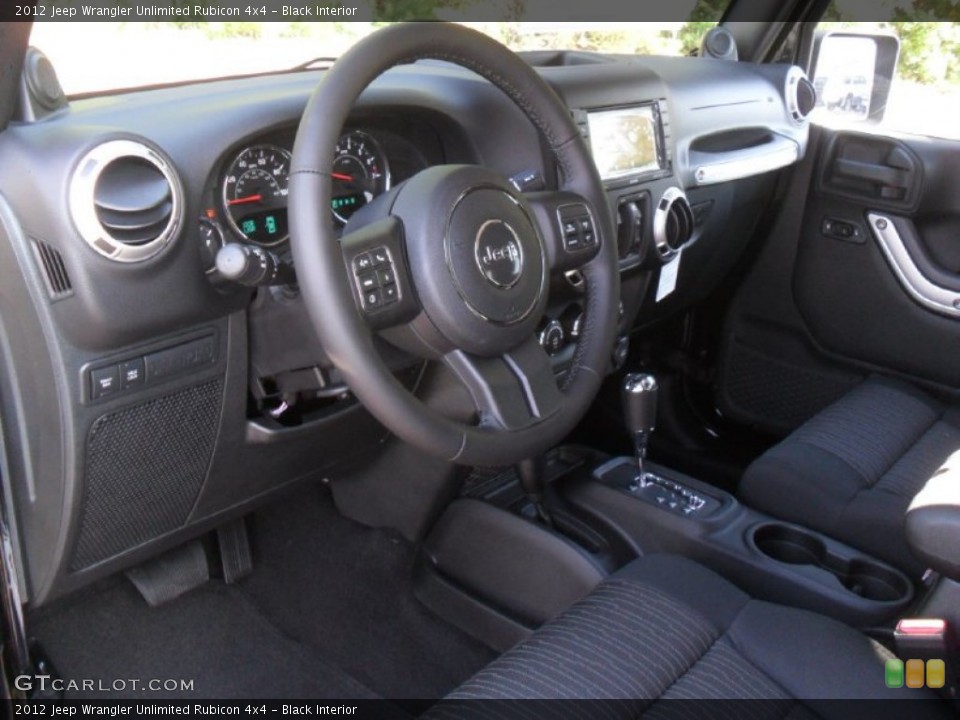 Black Interior Photo for the 2012 Jeep Wrangler Unlimited Rubicon 4x4 #54667704