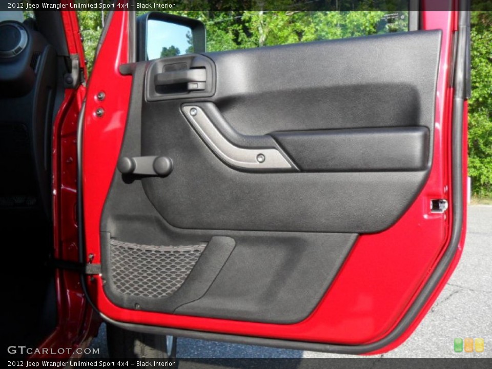 Black Interior Door Panel for the 2012 Jeep Wrangler Unlimited Sport 4x4 #54667905