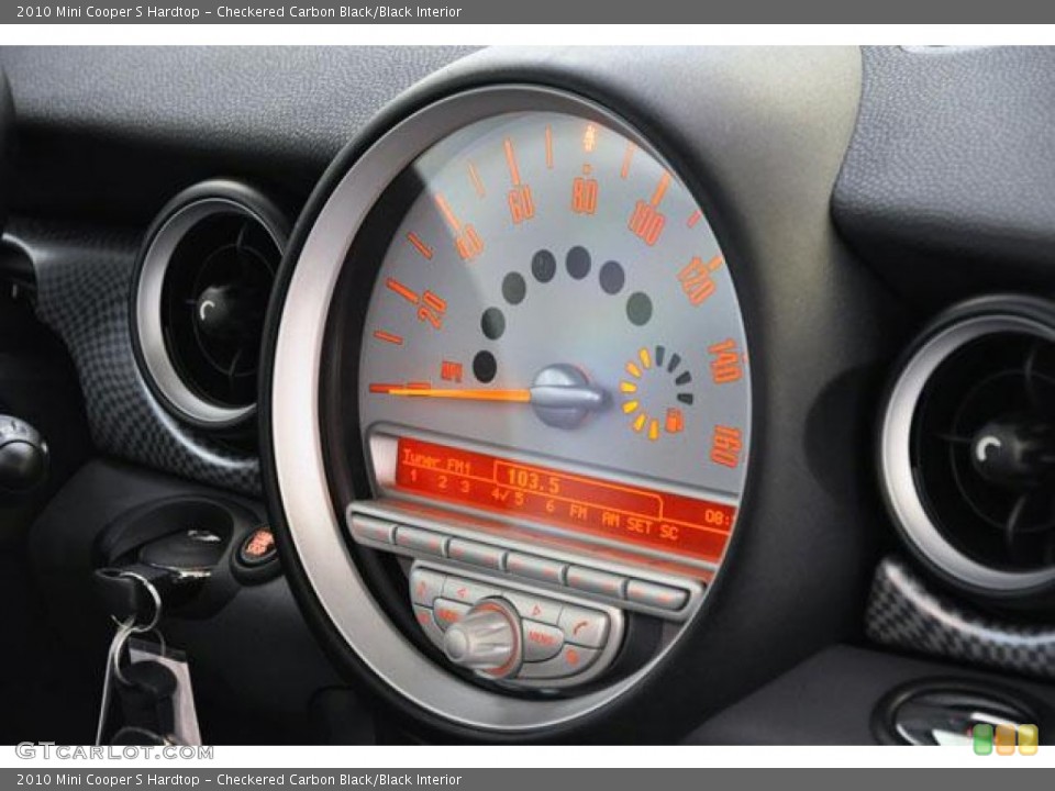 Checkered Carbon Black/Black Interior Gauges for the 2010 Mini Cooper S Hardtop #54669501