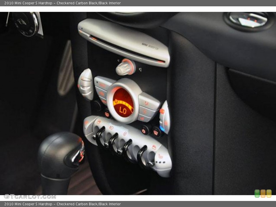 Checkered Carbon Black/Black Interior Controls for the 2010 Mini Cooper S Hardtop #54669510