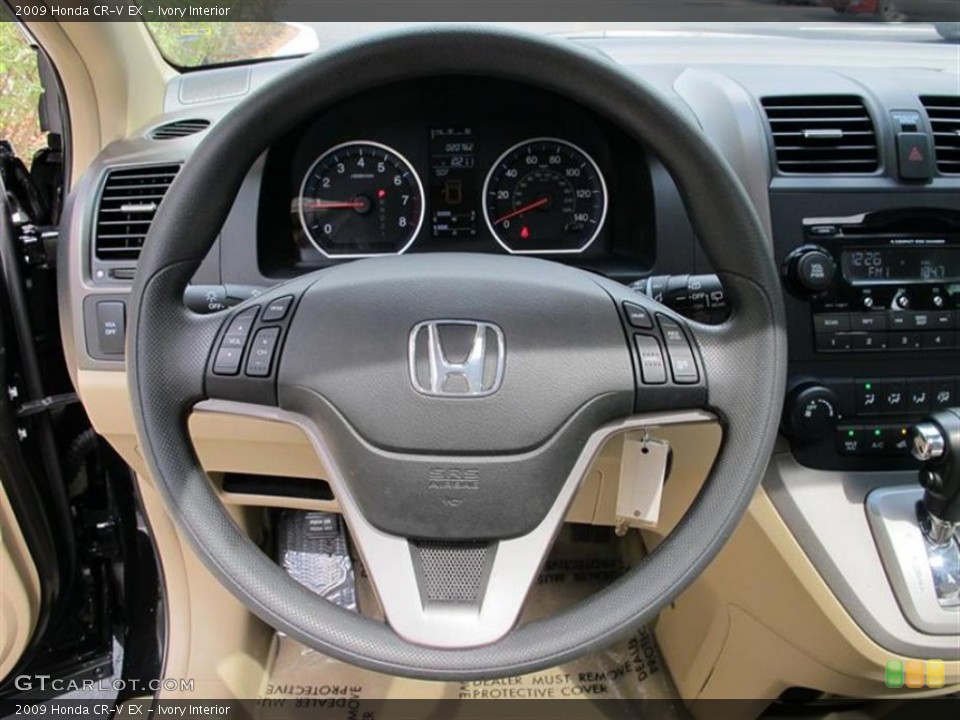 Ivory Interior Steering Wheel for the 2009 Honda CR-V EX #54671667