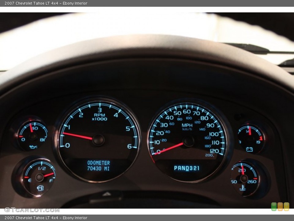 Ebony Interior Gauges for the 2007 Chevrolet Tahoe LT 4x4 #54673059