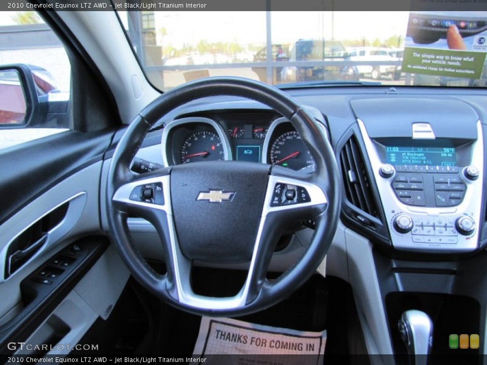 Jet Black/Light Titanium Interior Dashboard for the 2010 Chevrolet Equinox LTZ AWD #54675435