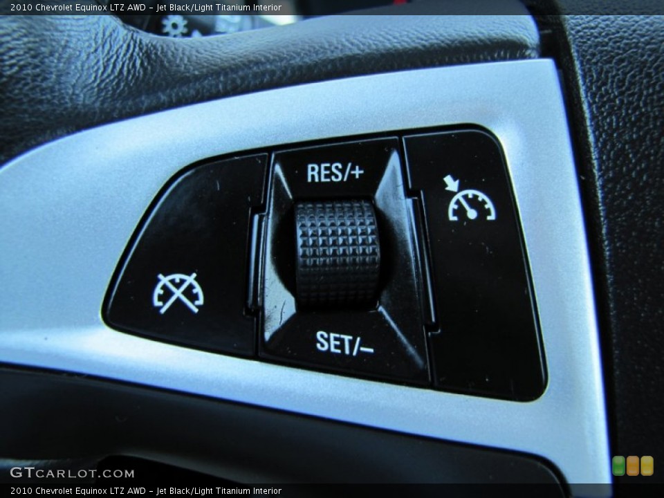 Jet Black/Light Titanium Interior Controls for the 2010 Chevrolet Equinox LTZ AWD #54675462