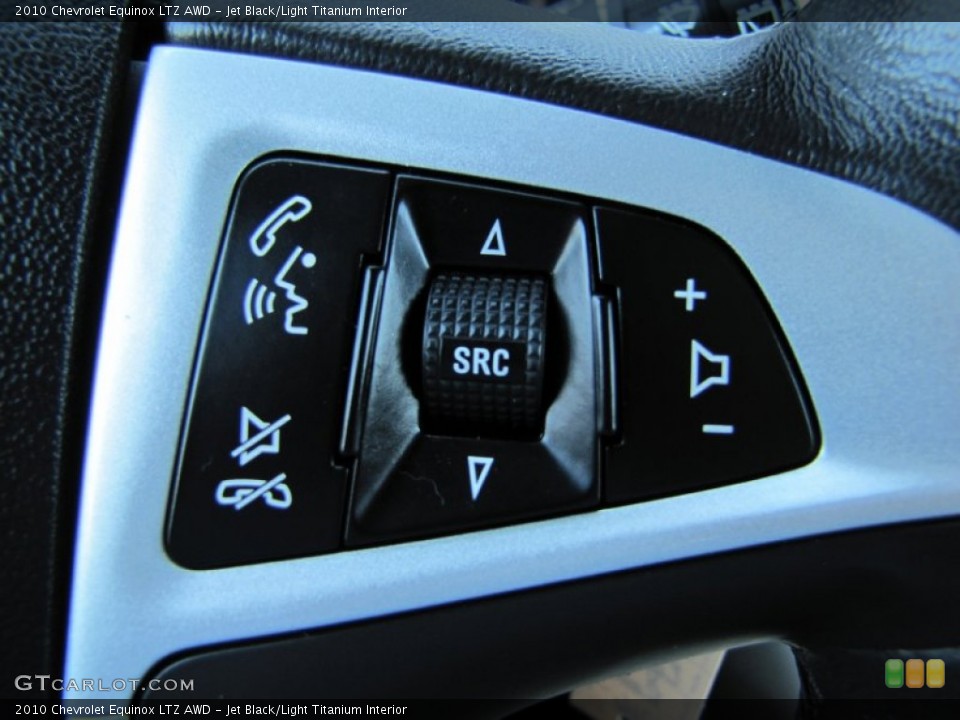 Jet Black/Light Titanium Interior Controls for the 2010 Chevrolet Equinox LTZ AWD #54675471