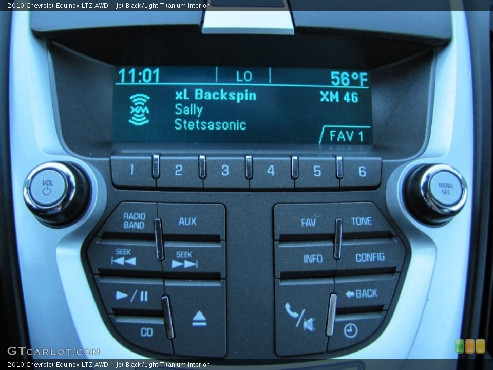 Jet Black/Light Titanium Interior Audio System for the 2010 Chevrolet Equinox LTZ AWD #54675525