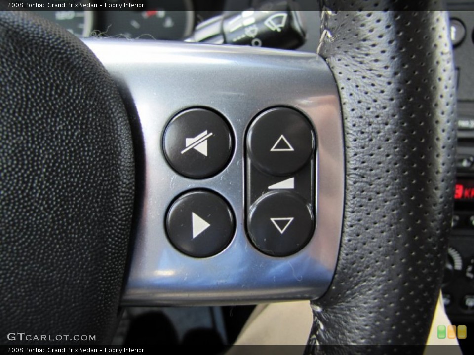 Ebony Interior Controls for the 2008 Pontiac Grand Prix Sedan #54675792