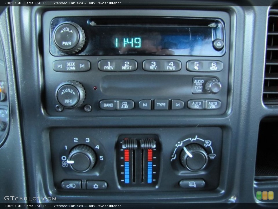 Dark Pewter Interior Audio System for the 2005 GMC Sierra 1500 SLE Extended Cab 4x4 #54676716