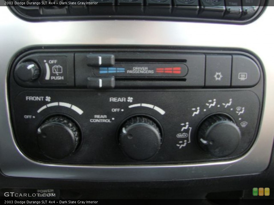 Dark Slate Gray Interior Controls for the 2003 Dodge Durango SLT 4x4 #54677097