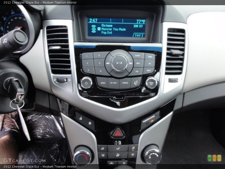 Medium Titanium Interior Controls for the 2012 Chevrolet Cruze Eco #54678714