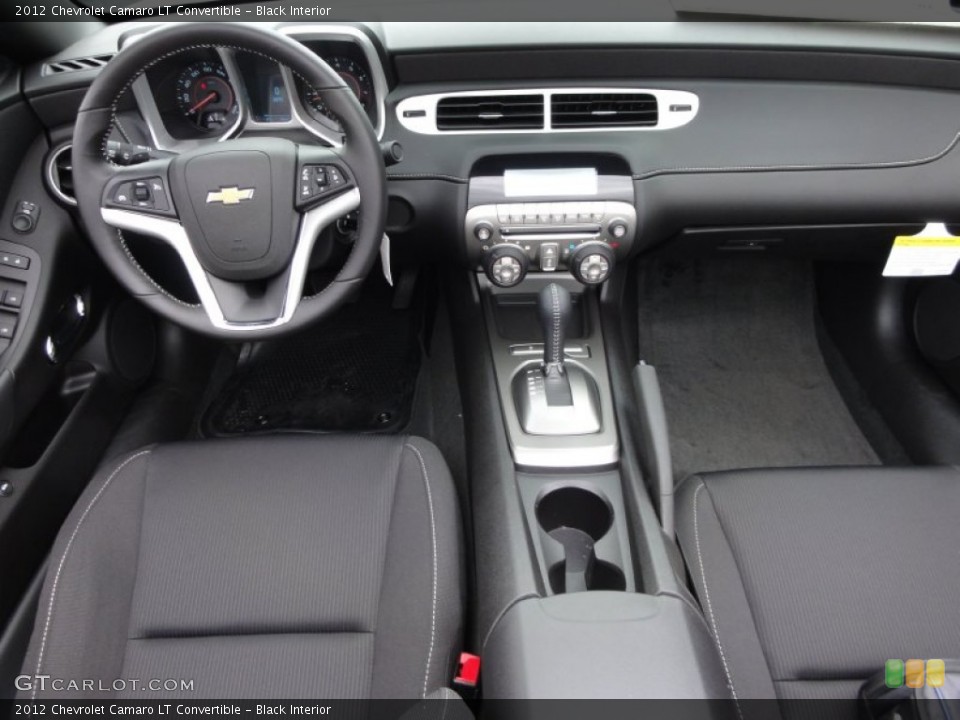 Black Interior Dashboard for the 2012 Chevrolet Camaro LT Convertible #54678770