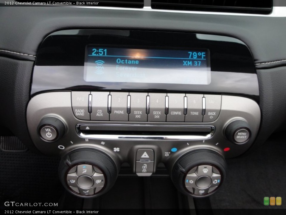 Black Interior Audio System for the 2012 Chevrolet Camaro LT Convertible #54678782