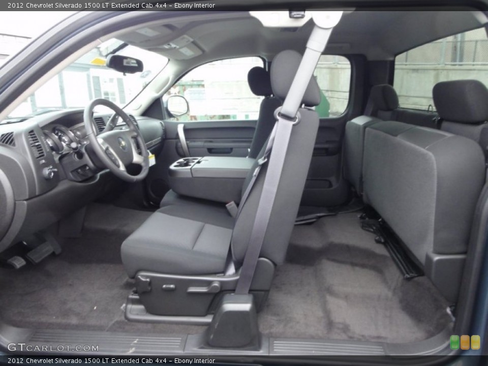 Ebony Interior Photo for the 2012 Chevrolet Silverado 1500 LT Extended Cab 4x4 #54678849
