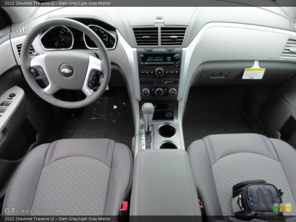Dark Gray/Light Gray Interior Dashboard for the 2012 Chevrolet Traverse LS #54678925