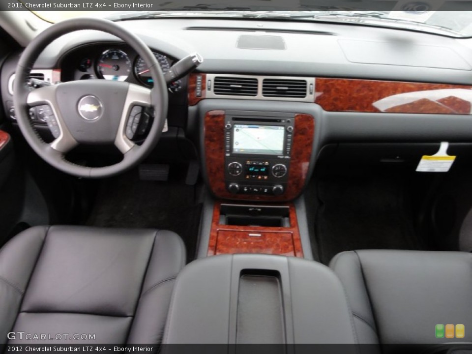Ebony Interior Dashboard for the 2012 Chevrolet Suburban LTZ 4x4 #54679074