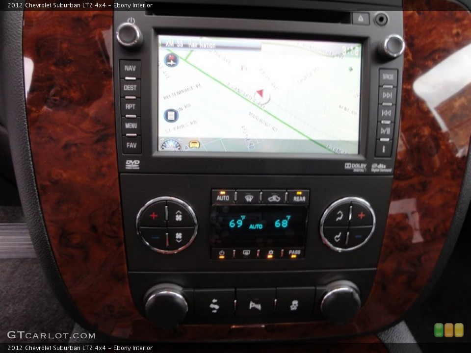Ebony Interior Navigation for the 2012 Chevrolet Suburban LTZ 4x4 #54679086