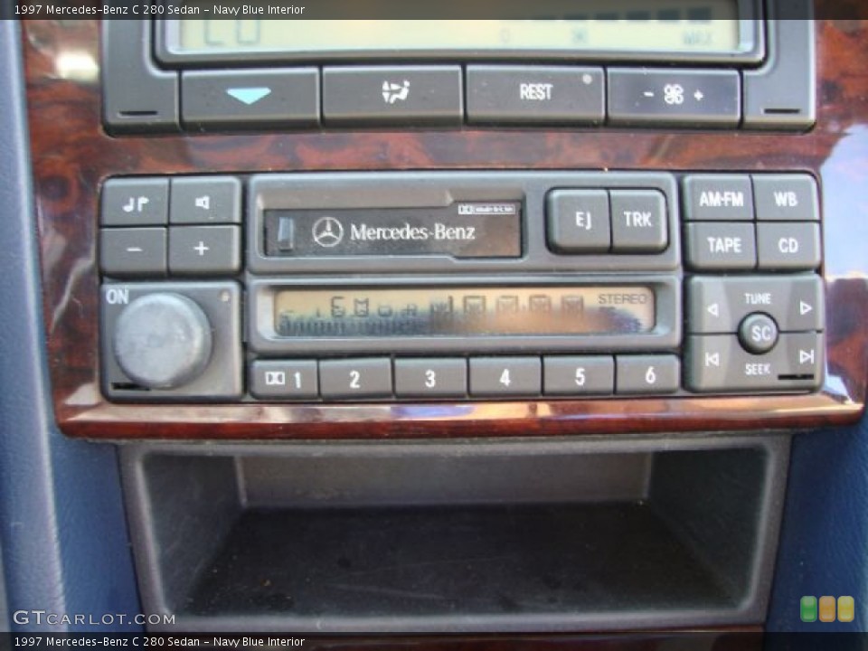 Navy Blue Interior Audio System for the 1997 Mercedes-Benz C 280 Sedan #54679266