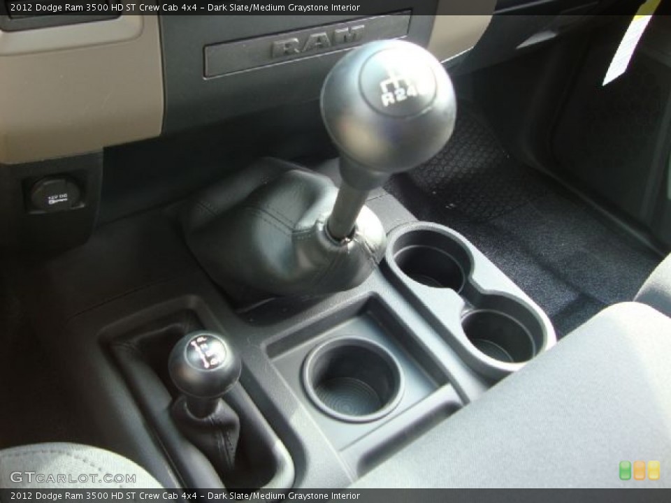 Dark Slate/Medium Graystone Interior Transmission for the 2012 Dodge Ram 3500 HD ST Crew Cab 4x4 #54679572