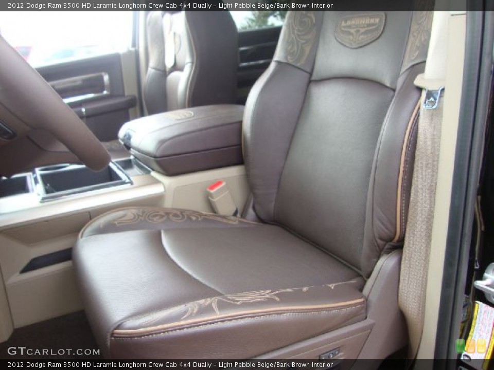 Light Pebble Beige/Bark Brown Interior Photo for the 2012 Dodge Ram 3500 HD Laramie Longhorn Crew Cab 4x4 Dually #54679641