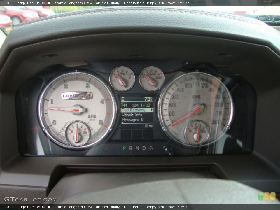 Light Pebble Beige/Bark Brown Interior Gauges for the 2012 Dodge Ram 3500 HD Laramie Longhorn Crew Cab 4x4 Dually #54679668