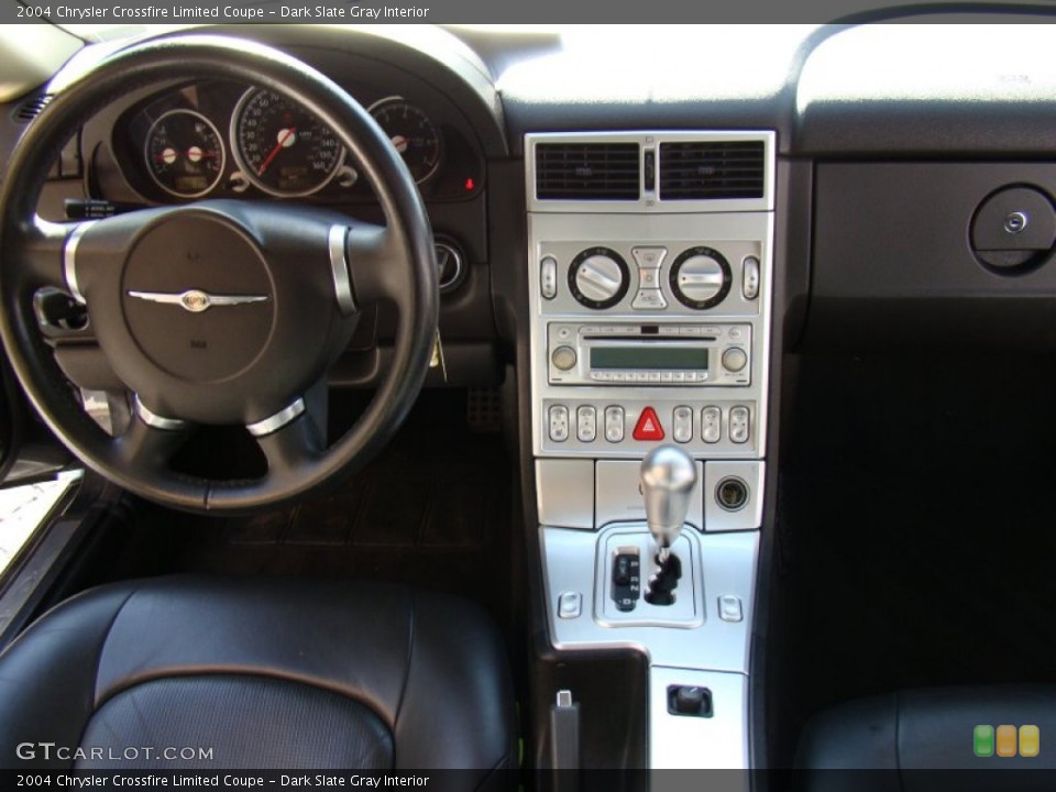 Dark Slate Gray Interior Controls for the 2004 Chrysler Crossfire Limited Coupe #54681207