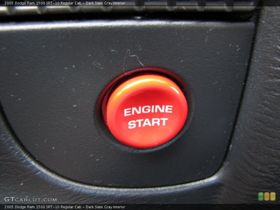 Dark Slate Gray Interior Controls for the 2005 Dodge Ram 1500 SRT-10 Regular Cab #54681483