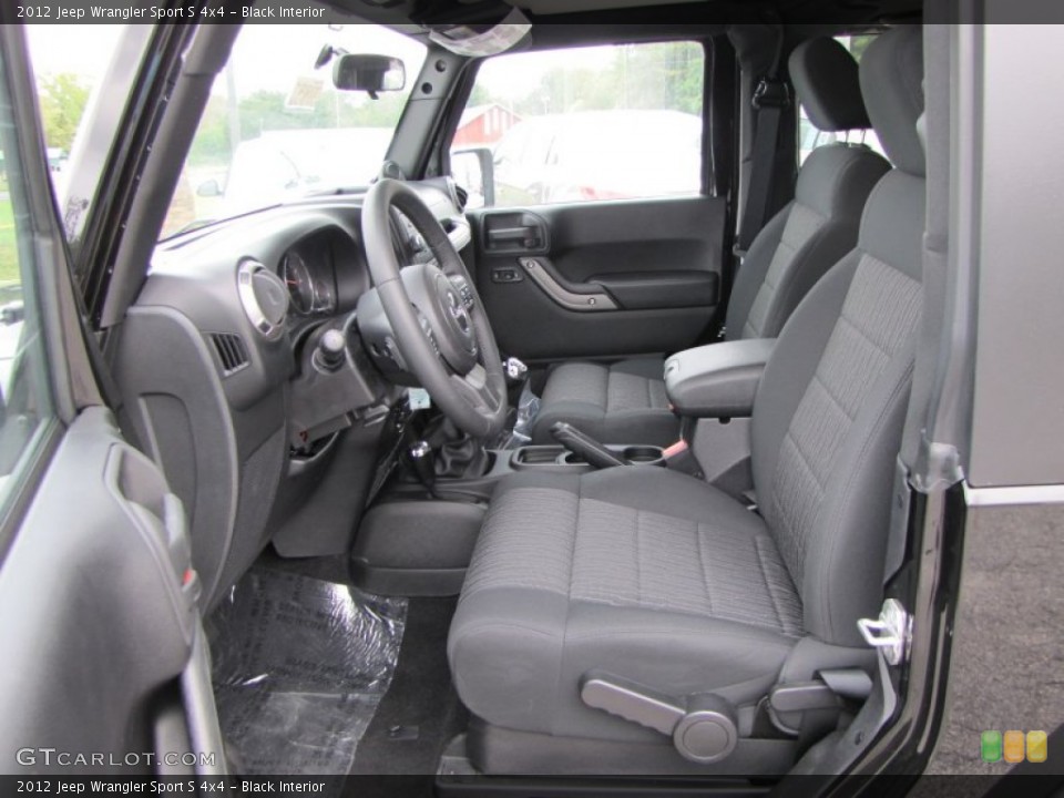 Black Interior Photo for the 2012 Jeep Wrangler Sport S 4x4 #54682380