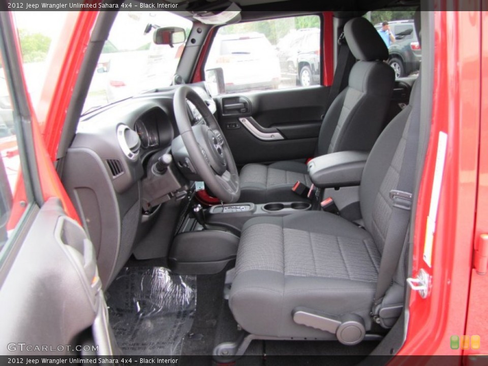 Black Interior Photo for the 2012 Jeep Wrangler Unlimited Sahara 4x4 #54682512