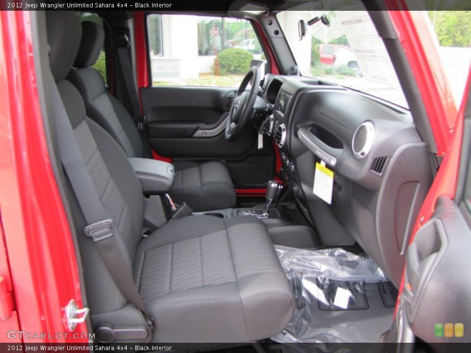 Black Interior Photo for the 2012 Jeep Wrangler Unlimited Sahara 4x4 #54682530