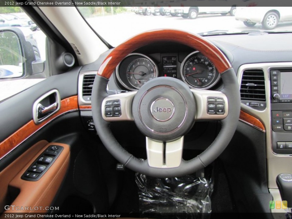 New Saddle/Black Interior Steering Wheel for the 2012 Jeep Grand Cherokee Overland #54682812