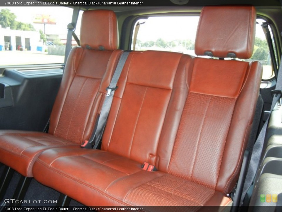 Charcoal Black/Chaparral Leather Interior Photo for the 2008 Ford Expedition EL Eddie Bauer #54686333