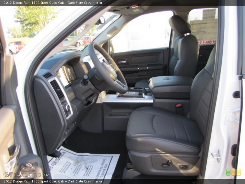 Dark Slate Gray Interior Photo for the 2012 Dodge Ram 1500 Sport Quad Cab #54687277