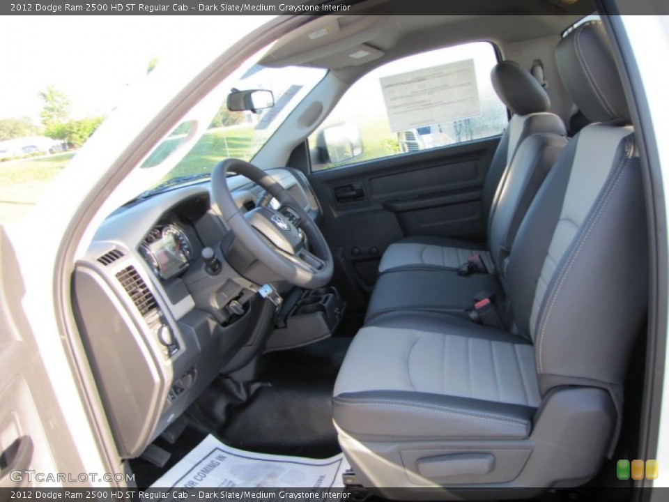 Dark Slate/Medium Graystone Interior Photo for the 2012 Dodge Ram 2500 HD ST Regular Cab #54687397