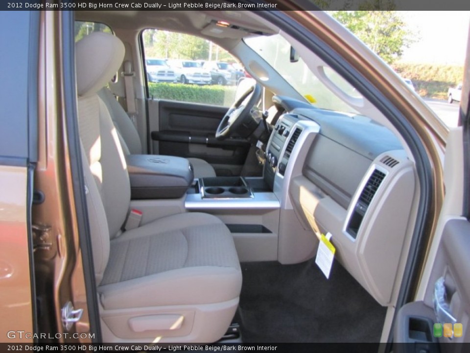 Light Pebble Beige/Bark Brown Interior Photo for the 2012 Dodge Ram 3500 HD Big Horn Crew Cab Dually #54687526