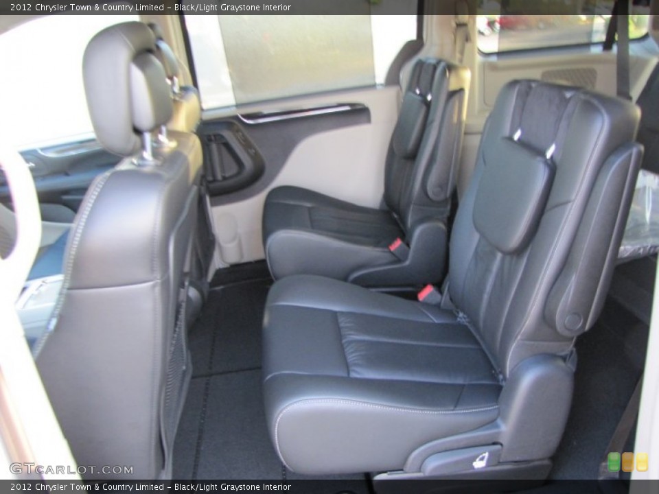 Black/Light Graystone Interior Photo for the 2012 Chrysler Town & Country Limited #54688336