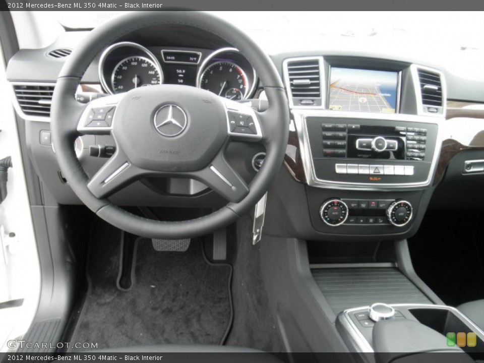 Black Interior Dashboard for the 2012 Mercedes-Benz ML 350 4Matic #54692587