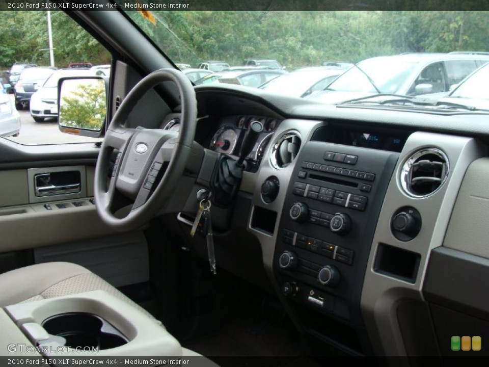 Medium Stone Interior Dashboard for the 2010 Ford F150 XLT SuperCrew 4x4 #54693022