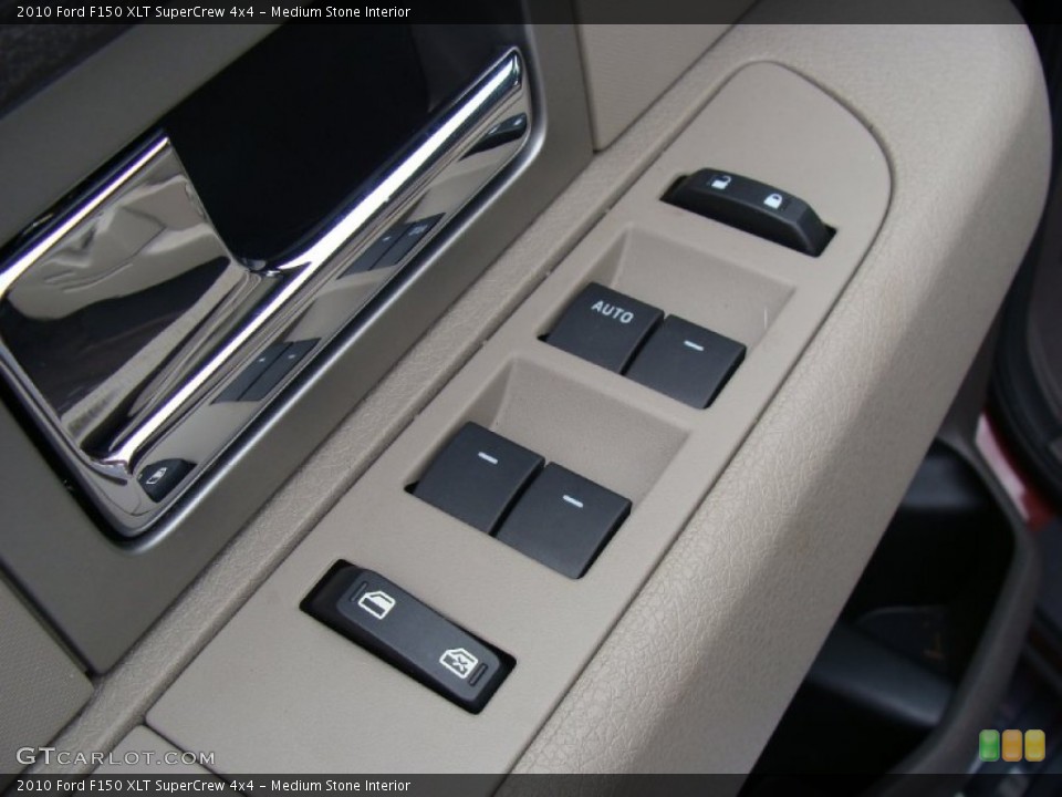 Medium Stone Interior Controls for the 2010 Ford F150 XLT SuperCrew 4x4 #54693076