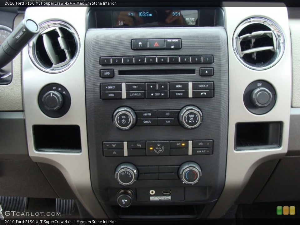 Medium Stone Interior Controls for the 2010 Ford F150 XLT SuperCrew 4x4 #54693100