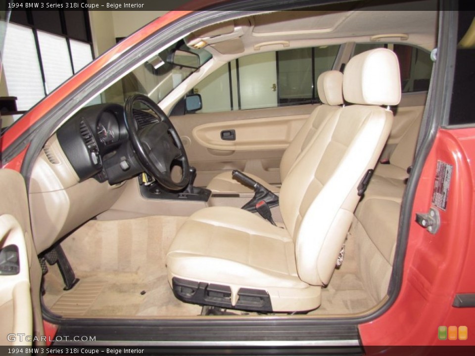 Beige Interior Photo for the 1994 BMW 3 Series 318i Coupe #54693463