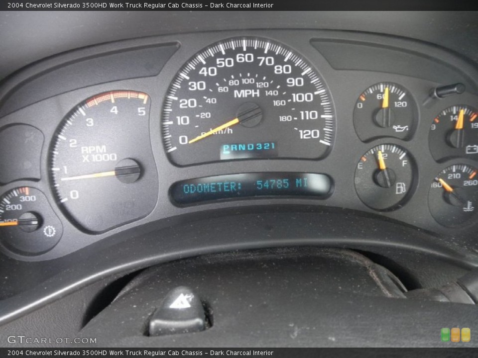 Dark Charcoal Interior Gauges for the 2004 Chevrolet Silverado 3500HD Work Truck Regular Cab Chassis #54694747