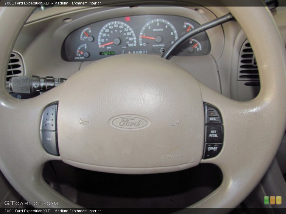 Medium Parchment Interior Steering Wheel for the 2001 Ford Expedition XLT #54694816