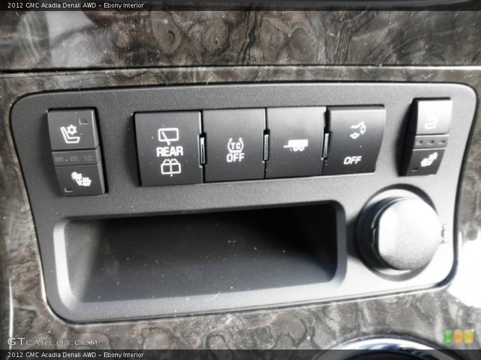 Ebony Interior Controls for the 2012 GMC Acadia Denali AWD #54695152