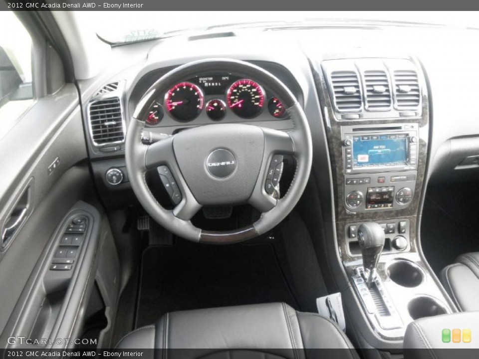 Ebony Interior Dashboard for the 2012 GMC Acadia Denali AWD #54695201