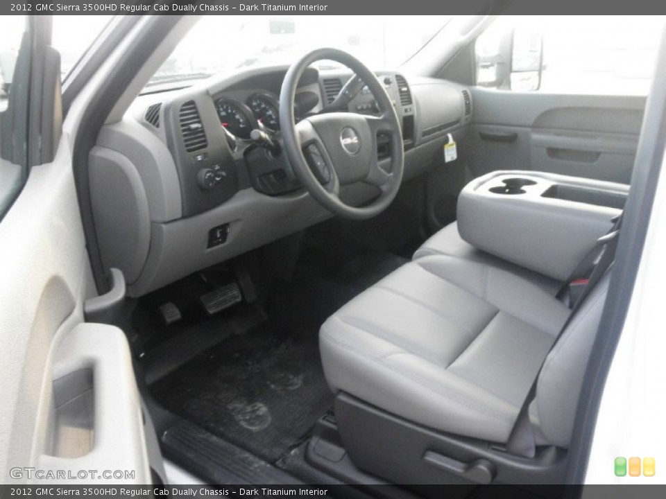 Dark Titanium Interior Photo for the 2012 GMC Sierra 3500HD Regular Cab Dually Chassis #54695944